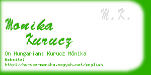 monika kurucz business card